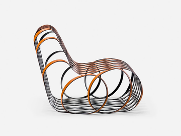 ARIA - Relaxing steel armchair by La Cividina - view 3
